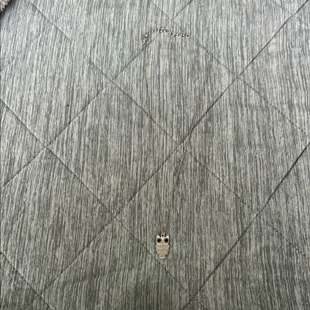 Owl Silver-Plated Necklace
